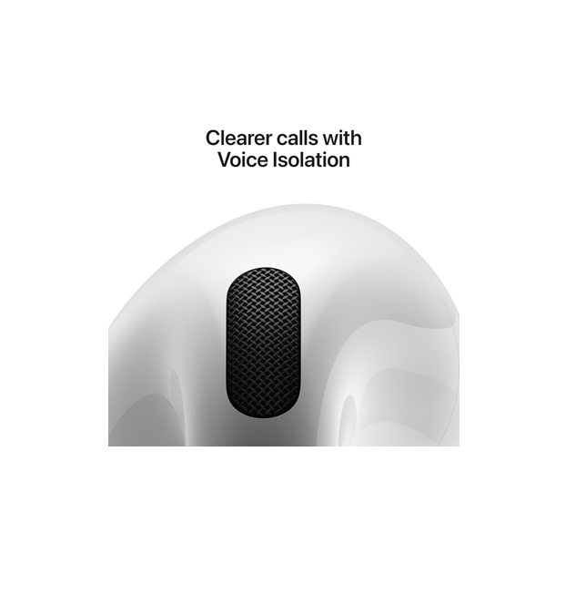 Apple AirPods 4 Wireless Earbuds, H2 Chip, Personalised Spatial Audio, IP54, USB-C Charging Case