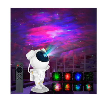 Astronaut Galaxy Light Projector, Remote Control & Timer, Multi-Color LED, Adjustable 360° Head