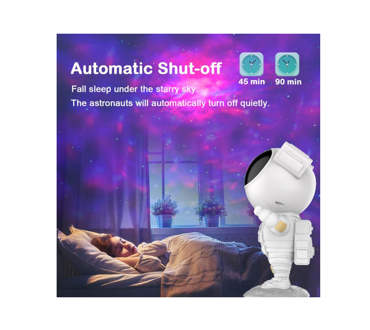 Astronaut Galaxy Light Projector, Remote Control & Timer, Multi-Color LED, Adjustable 360° Head