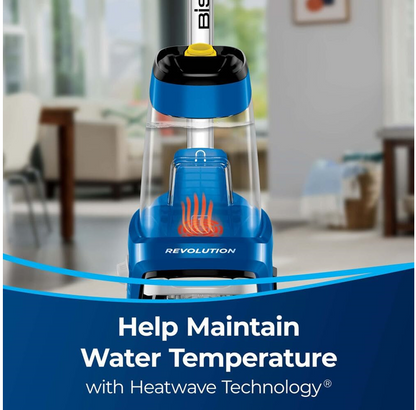 BISSELL | Pro heat 2x Revolution Deep Cleaner 1858E, 850 watts, 3.7 Liters, Blue, with Heatwave Technology® and Turbo Strength™ Motor Technology