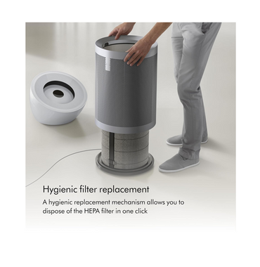 Dyson HEPA Big+Quiet Formaldehyde Air Purifier, HEPA H13 Whole-Machine Filtration, Catalytic Formaldehyde Destruction, Activated Carbon Filter, Large Room Coverage, White/Silver – BP06