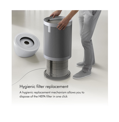 Dyson HEPA Big+Quiet Formaldehyde Air Purifier, HEPA H13 Whole-Machine Filtration, Catalytic Formaldehyde Destruction, Activated Carbon Filter, Large Room Coverage, White/Silver – BP06
