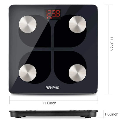 RENPHO Bluetooth Body Fat Smart Scale Elis USB Rechargeable Digital with Smartphone App