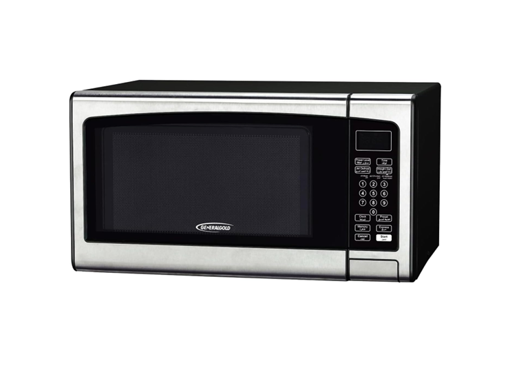 General Gold GG-30J4 Solo Microwave Oven, 30L, 900W, Digital Touch Control, Black Stainless Steel