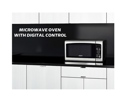 General Gold GG-30J4 Solo Microwave Oven, 30L, 900W, Digital Touch Control, Black Stainless Steel