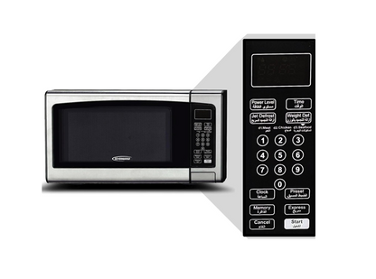 General Gold GG-30J4 Solo Microwave Oven, 30L, 900W, Digital Touch Control, Black Stainless Steel