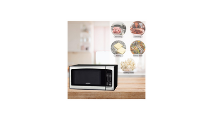 General Gold GG-30J4 Solo Microwave Oven, 30L, 900W, Digital Touch Control, Black Stainless Steel