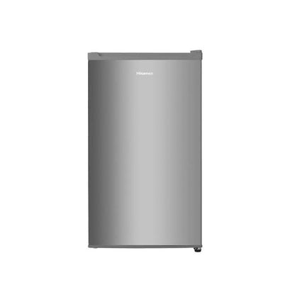 Hisense RR122D4ASU Single Door Refrigerator, 122L Net / 130L Gross, Internal Freezer, Silver