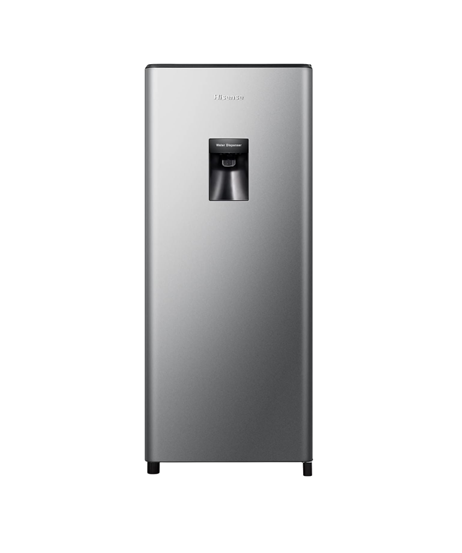 Hisense RR233N4WSU 233L Single Door Compact Refrigerator, Water Dispenser, Silver