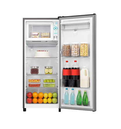 Hisense RR233N4WSU 233L Single Door Compact Refrigerator, Water Dispenser, Silver