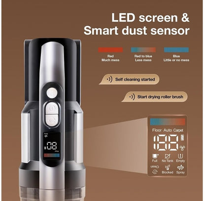 JIMMY PW11 Vacuum Cleaner | All in One Smart Vacuum and Washer for Full House Cleaning, PW11 Grey