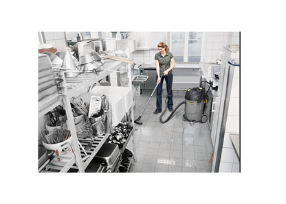 Karcher NT 65/2 Ap Commercial Wet & Dry Vacuum Cleaner, 65L, Twin Motor, ApClean Filter System
