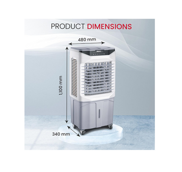Nobel Portable Air Cooler 35L, Honeycomb Cooling, 3 Wind Speeds & 3 Modes, 70° Oscillation, 7.5H Timer, Ice Compartment, Remote Control, 180W – NAC500R
