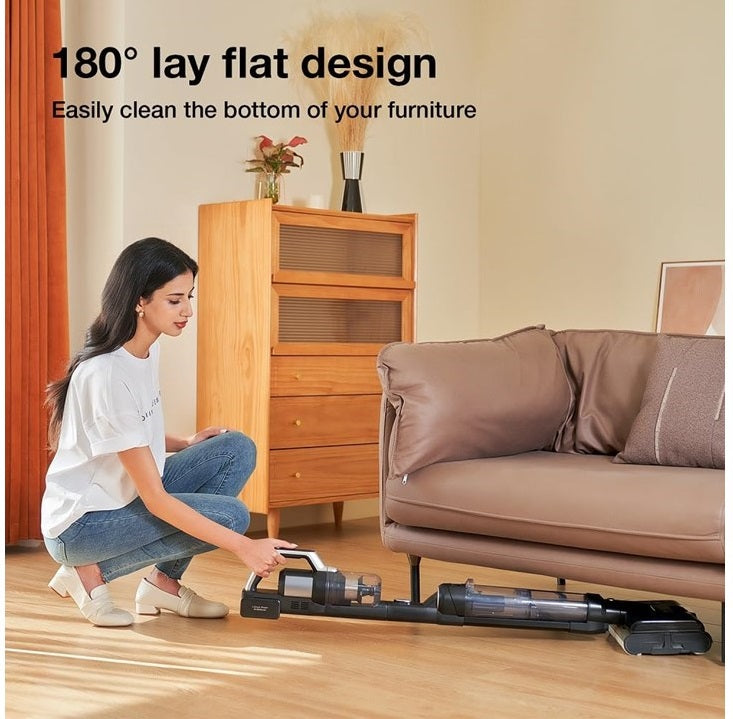 Jimmy Wet and dry vacuum cleaner, cordless with double brush roller, automatic and manual water spray, PW11 Pro