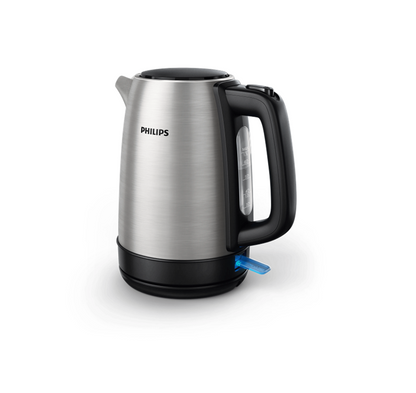 Philips HD9350/90 Daily Collection Kettle, 1.7L, 2200W, Brushed Stainless Steel, Spring Lid, Micro-Mesh Filter