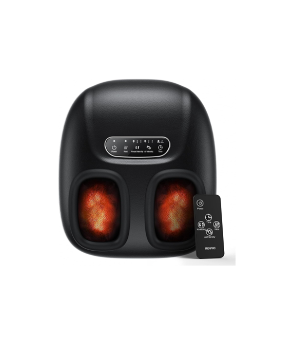 RENPHO Portable Shiatsu Foot Massager with Heat, 3D Kneading & Air Compression, Remote Control