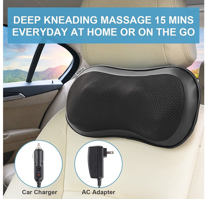 RENPHO Back Massager/ Pillow With Heat RF-NM067-BK, Black