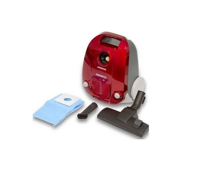 Samsung SC4130 Bagged Vacuum Cleaner 1600W, 3L Dust Bag, Red — UAE Stock