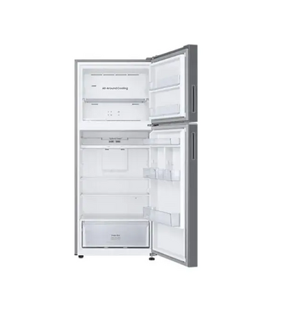 Samsung RT50CG6404S9 Top Mount Freezer Refrigerator, 500L Gross / 388L Net, Optimal Fresh+, SpaceMax, Digital Inverter, Water Dispenser — Refined Inox