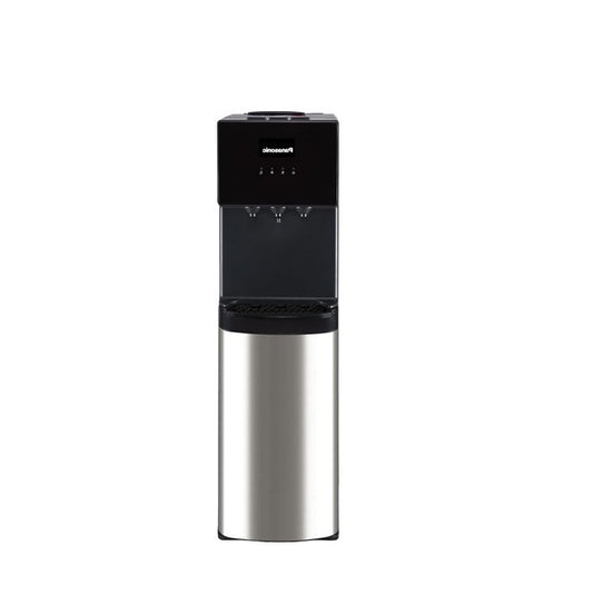 Panasonic Top Loading Water Dispenser., SDM-WD3238TG, Black/ Stainless Steel Finish, 20L Cabinet Storage, Hot Cold & Normal.