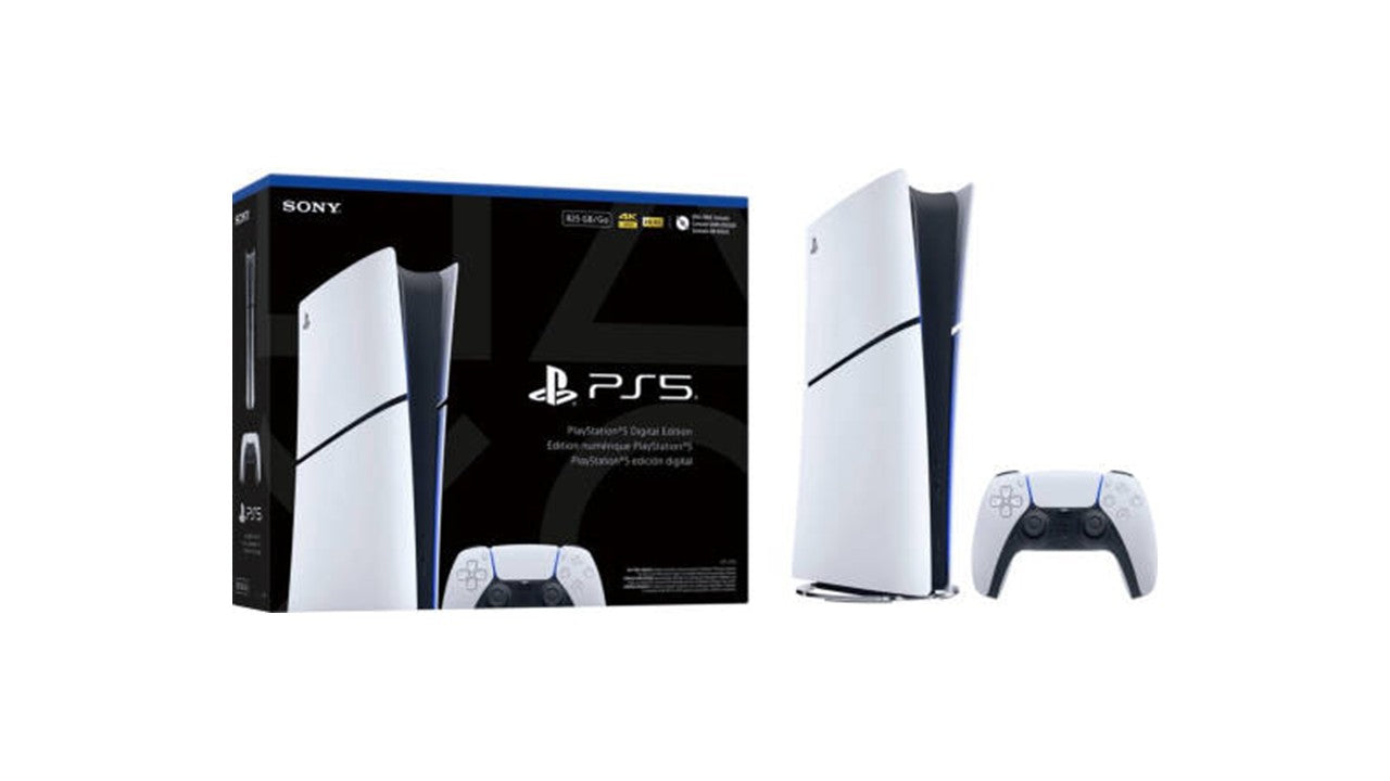 Sony PlayStation 5 Slim Digital Edition Console 825GB SSD with DualSense Wireless Controller | White