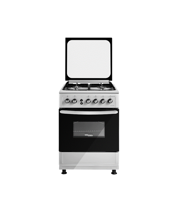 Super General Freestanding Cooking Range 4-Burner Full-Safety, Stainless-Steel Cooker, 60 x 60CM, SGC-6470-MSFS