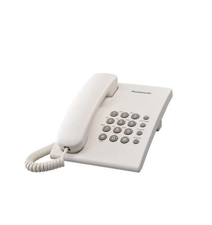 Panasonic Corded Telephone - White Kx-Ts500