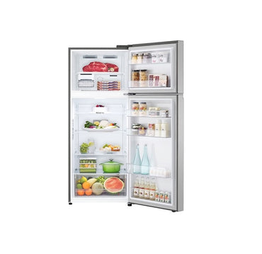 LG 395L Double Door Refrigerator with New Smart Inverter, Multi Air Flow Smart Diagnosis GN-B522PLGB  Silver