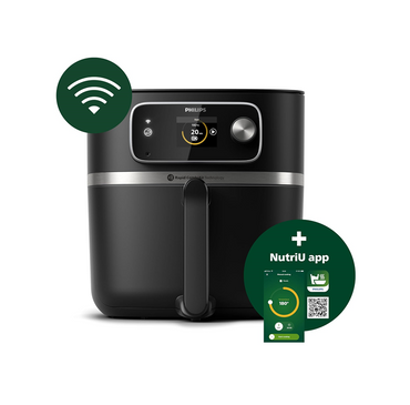 Philips 7000 Series Airfryer Combi XXL Connected with Home ID APP - 8.3L, 2KGs, 2200W, Rapid Combi Air, Auto-Cook Programs, HD9880/90