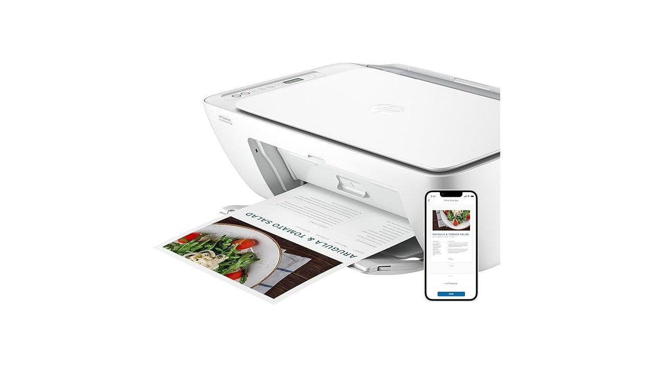 HP DeskJet Ink Advantage 2875 All-in-One Wireless Printer, Print Copy Scan, White