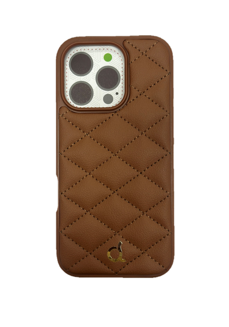 Mobile Back Case For Iphone 16 Pro, Premium Quality Brown