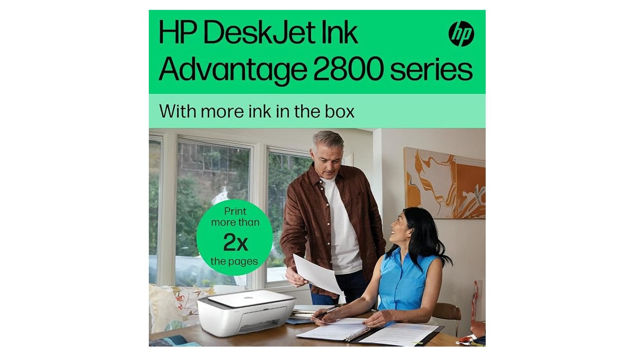 HP DeskJet Ink Advantage 2875 All-in-One Wireless Printer, Print Copy Scan, White