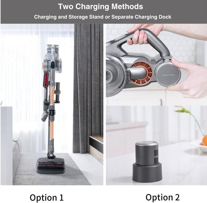 Jimmy H9 Pro Cordless Vacuum Cleaner, Muliti-surface Flexible HEPA Stick Vacuum, Removable Battery, 600W, 80 Min Runtime