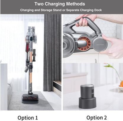 Jimmy H9 Pro Cordless Vacuum Cleaner, Muliti-surface Flexible HEPA Stick Vacuum, Removable Battery, 600W, 80 Min Runtime