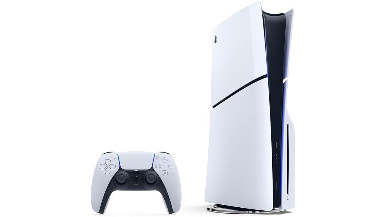 Sony PlayStation 5 Slim Disc Edition Console 1TB SSD with DualSense Wireless Controller | White